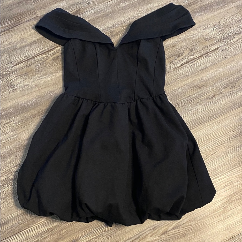 NWT WILD FABLE Black Bubble Skirt Dress M